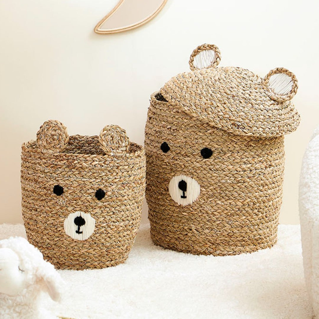 SET OF 2 TEDDY BEAR BASKETS