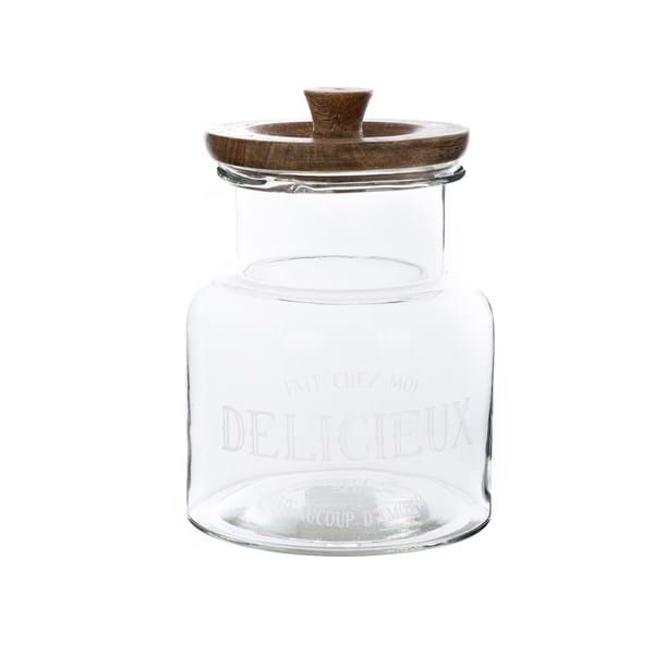 GLASS JAR WITH LID