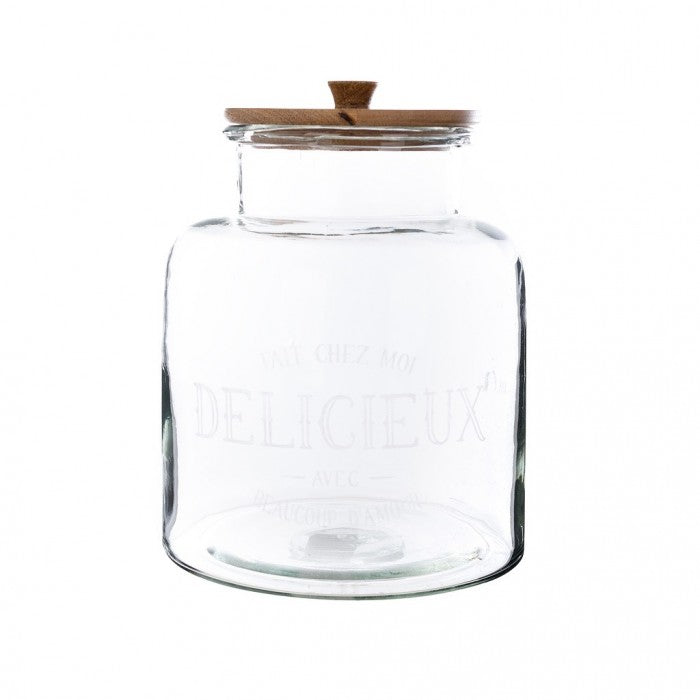 GLASS JAR WITH LID