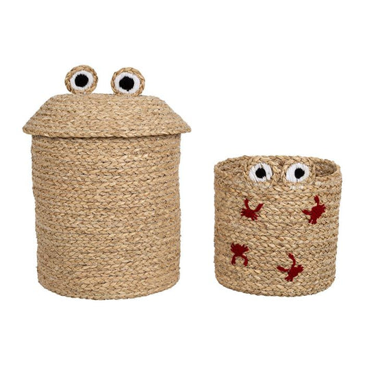 SET OF 2 BASKET CRAB