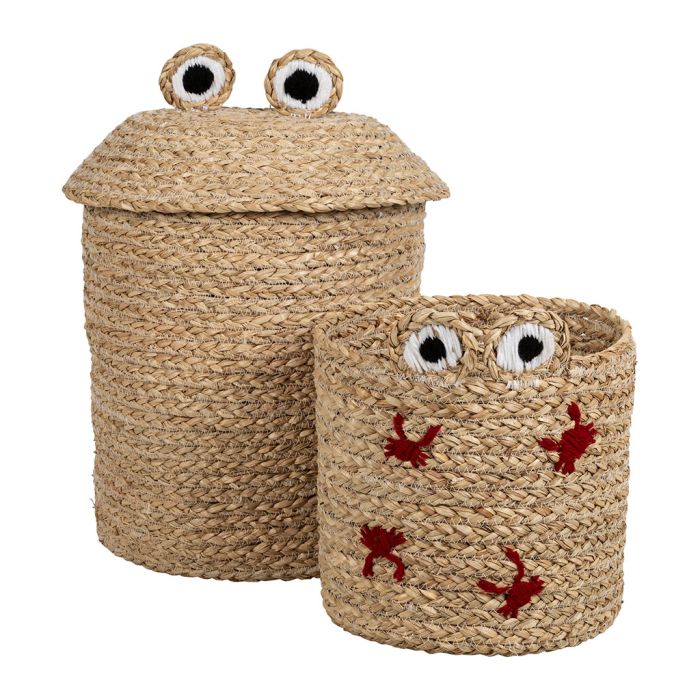 SET OF 2 BASKET CRAB