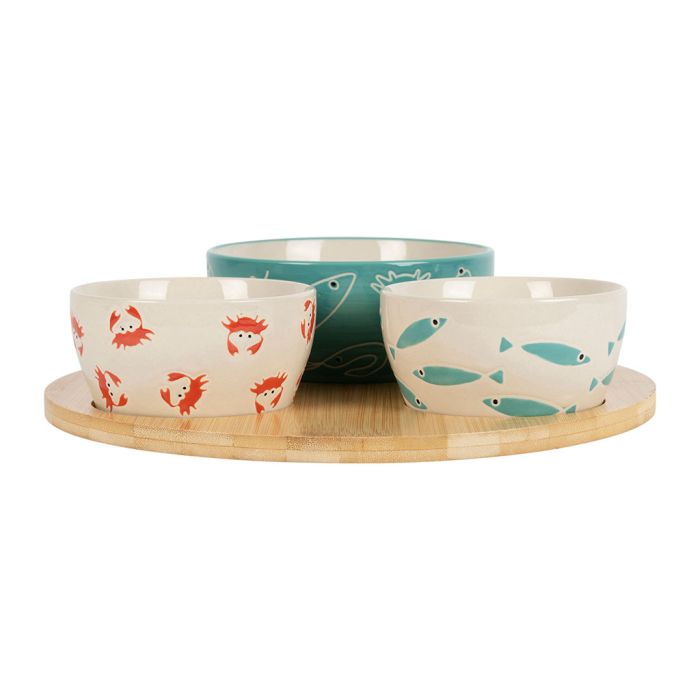 SET OF 3 BOWLS - THE SEA