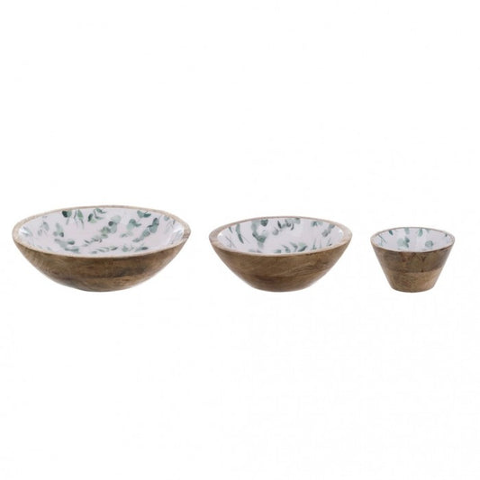 SET OF 3 WOODEN BOWLS