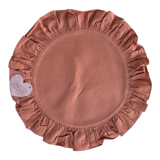 ROUND PLACEMAT WITH FRILL 7 CM